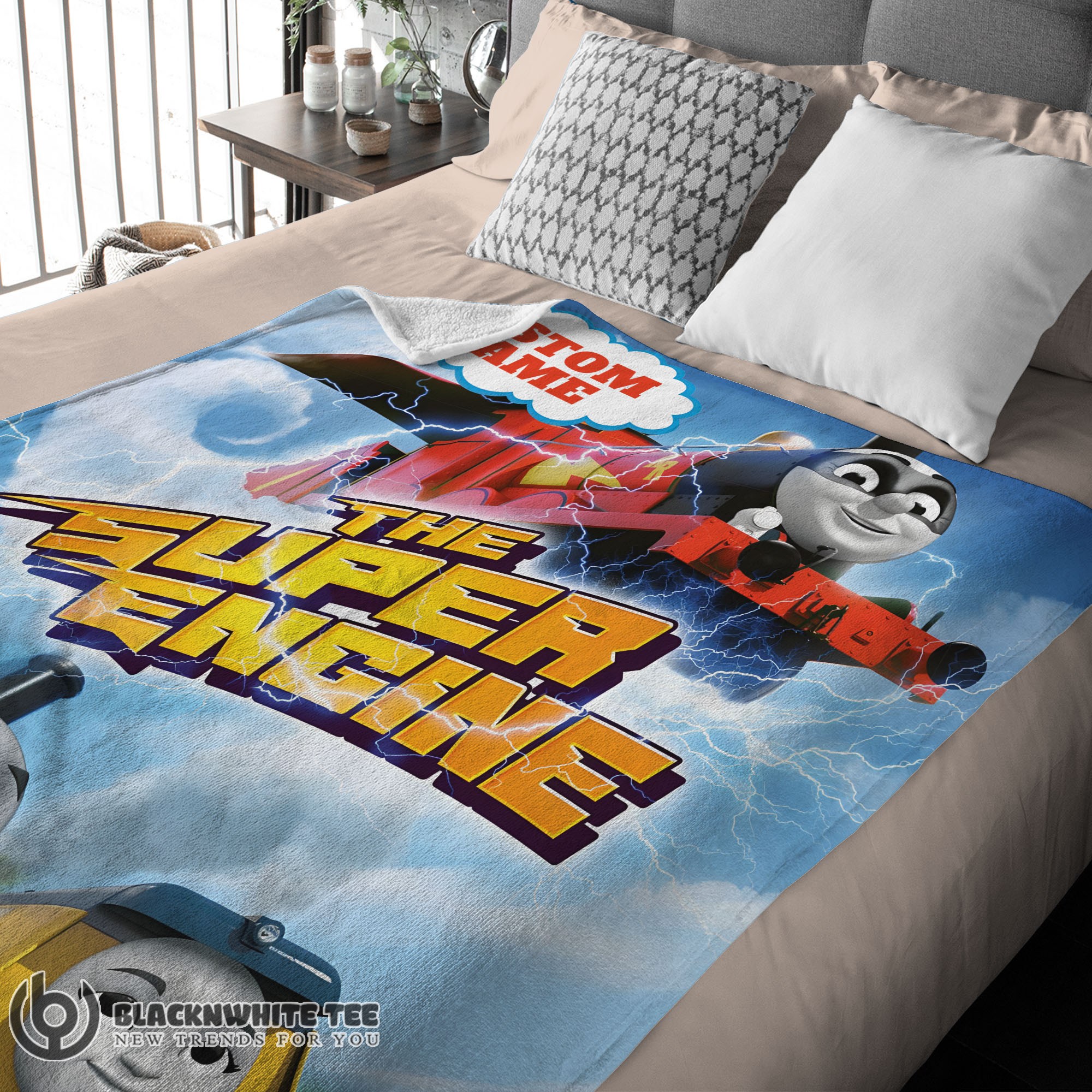 Official Premium Thomas & Friends The Super Engine Poster Blanket Fleece Customized Blanket - Image 3