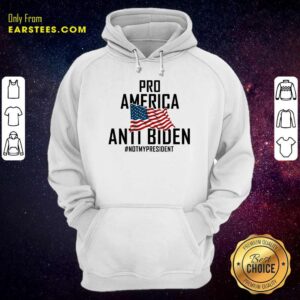 Alternative view of Pro America Anti Biden Not My President Shirt
