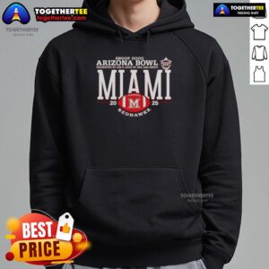 Alternative view of Good Miami Redhawks 2025 Snoop Dogg Arizona Bowl Logo T-Shirt