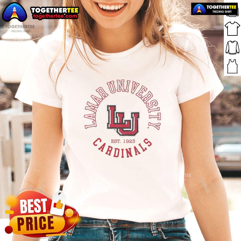 Official Lamar Cardinals Circle Vintage T-Shirt - Image 3