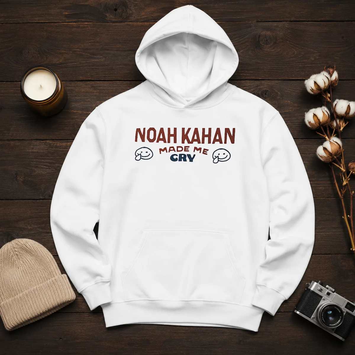 Good Noah Kahan Made Me Cry Smiley Face Shirt - Image 6