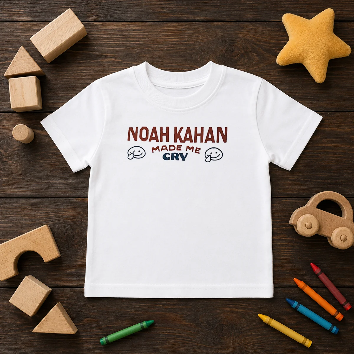 Good Noah Kahan Made Me Cry Smiley Face Shirt - Image 9