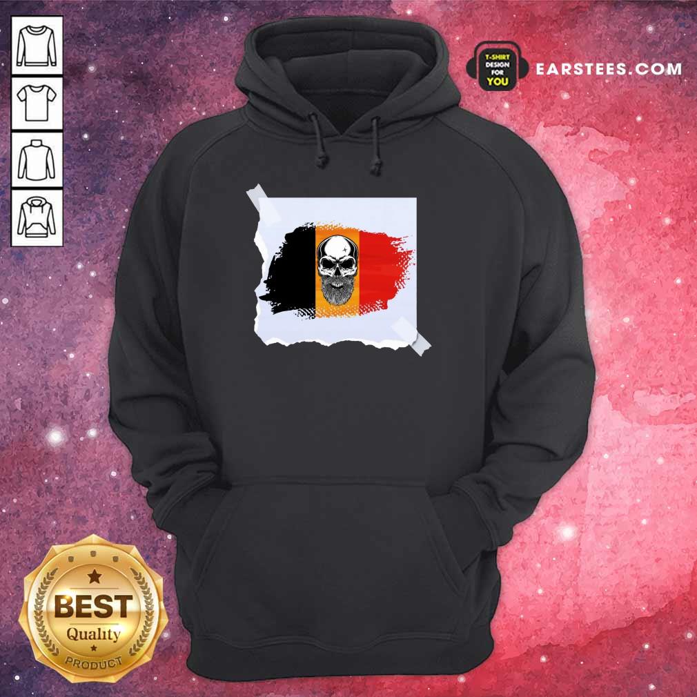 Top Skull Belgian Flag Shirt - Image 4