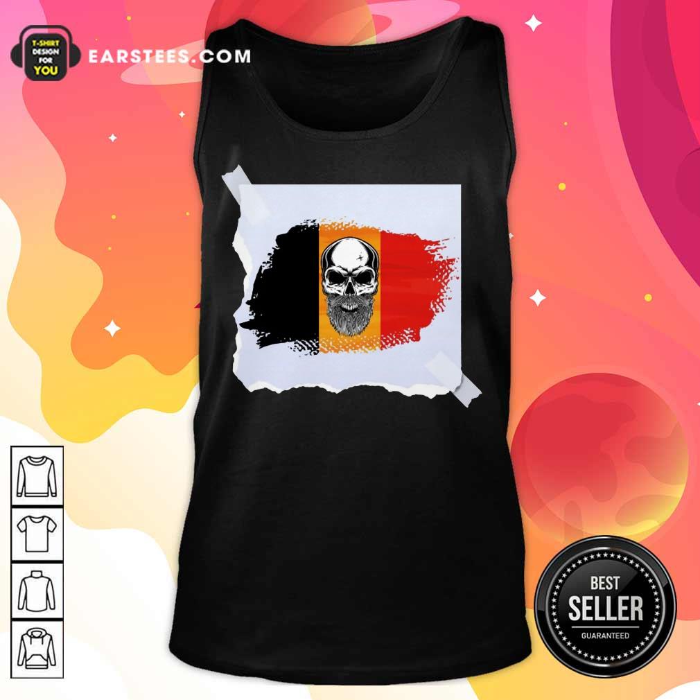 Top Skull Belgian Flag Shirt - Image 2