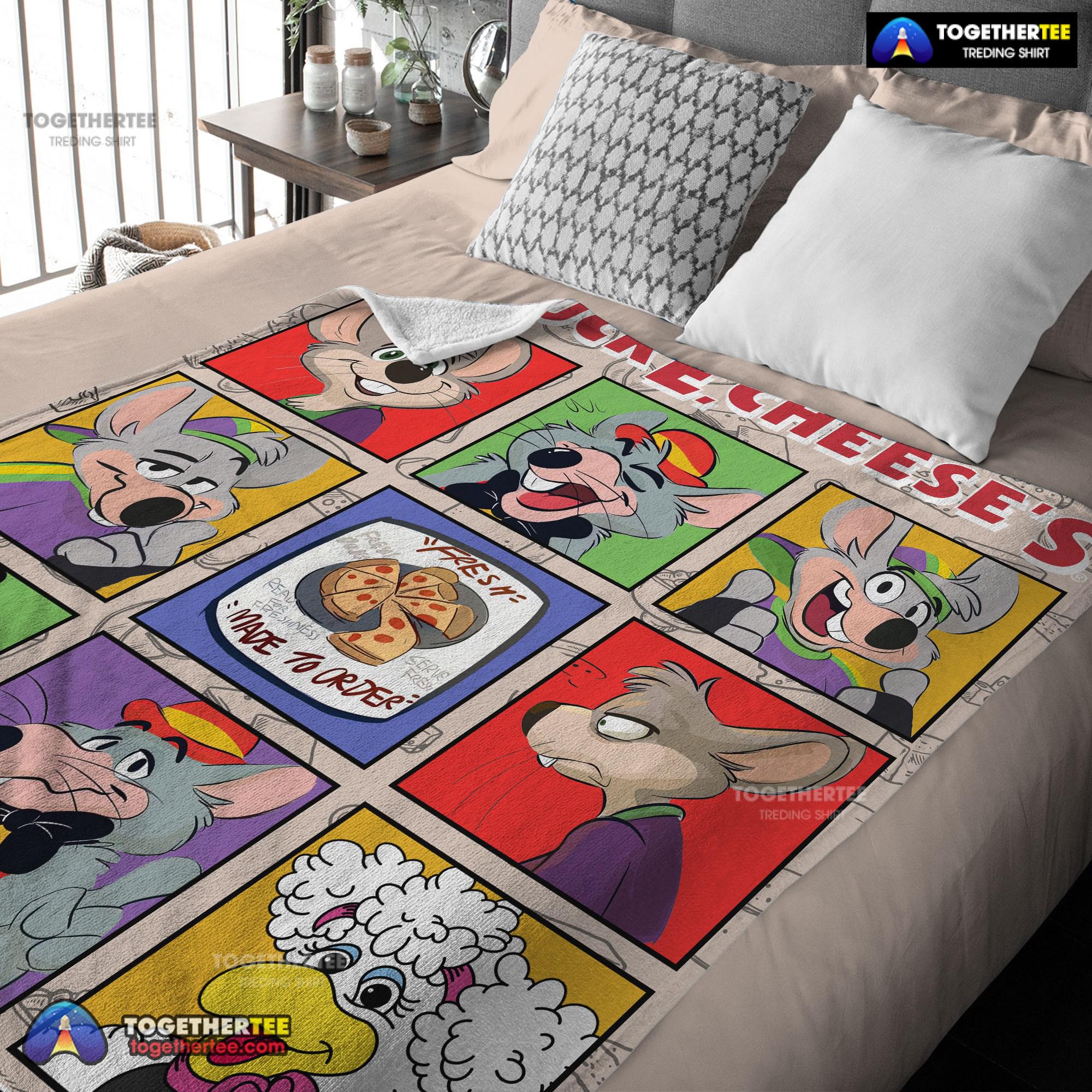 Official Chuck E. Cheese's Where A Kid Can Be A Kid Blanket Fleece - Image 2