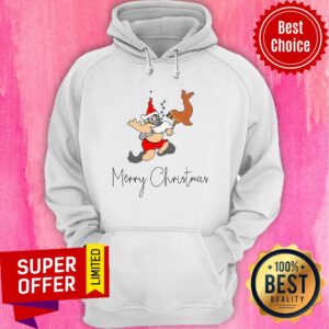 Alternative view of Funny Santa Merry Christmas Shirt