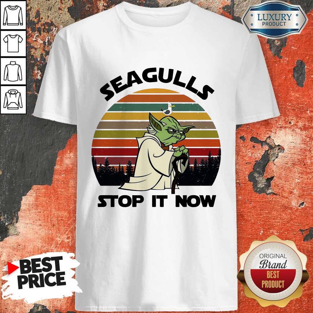 Official Master Yoda Seagulls Stop It Now Vintage Shirt