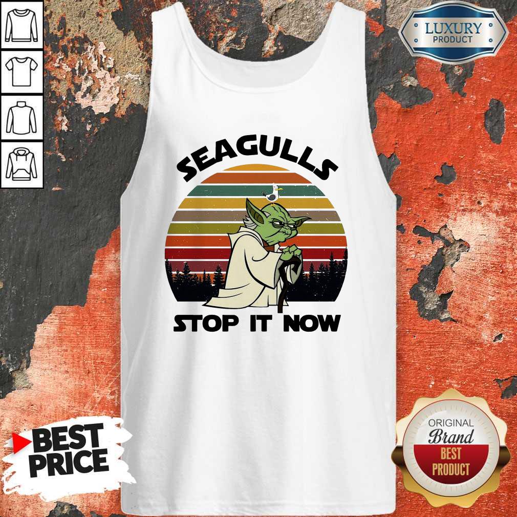 Official Master Yoda Seagulls Stop It Now Vintage Shirt - Image 5