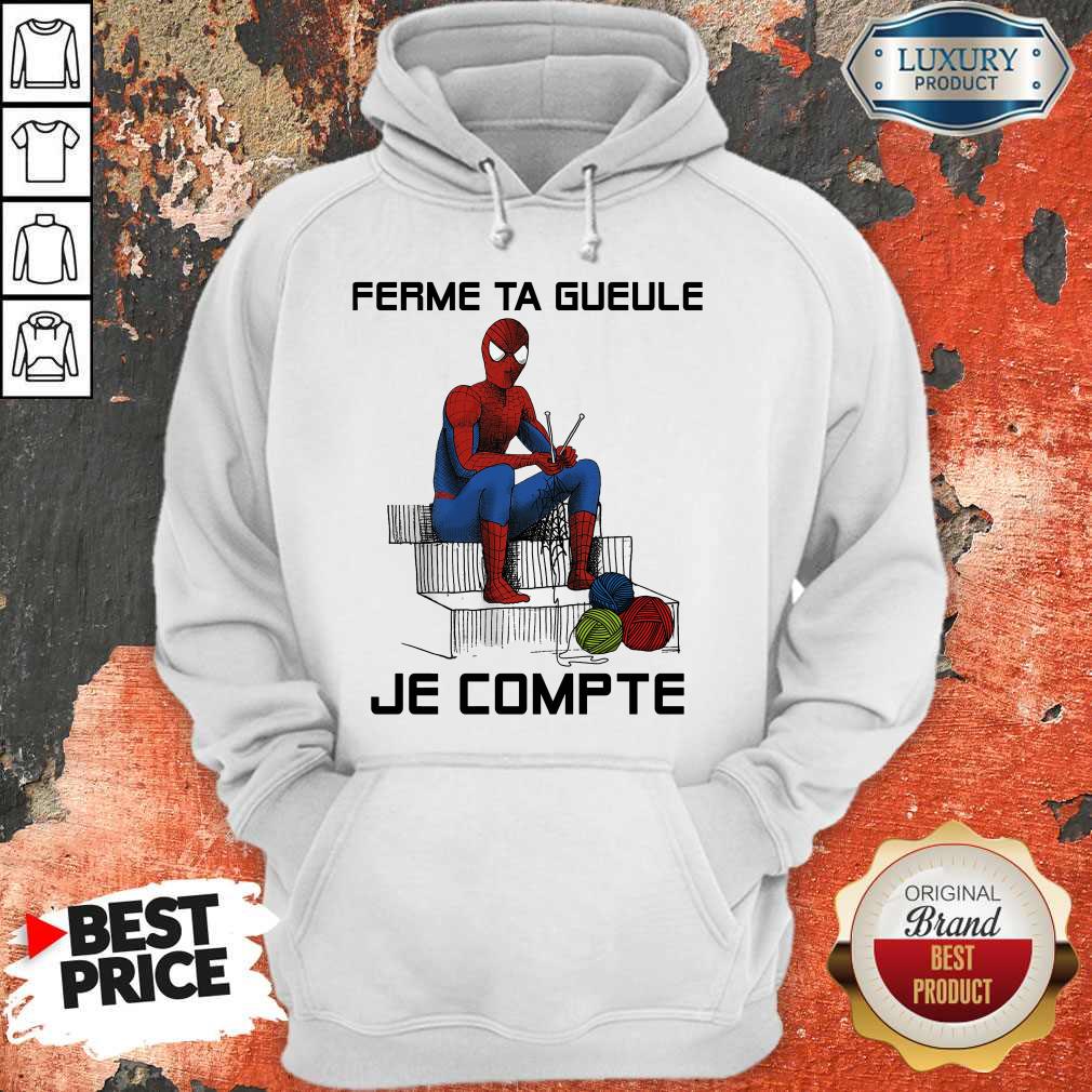 Spider Man Ferme Ta Gueule Je Compte Shirt - Image 4