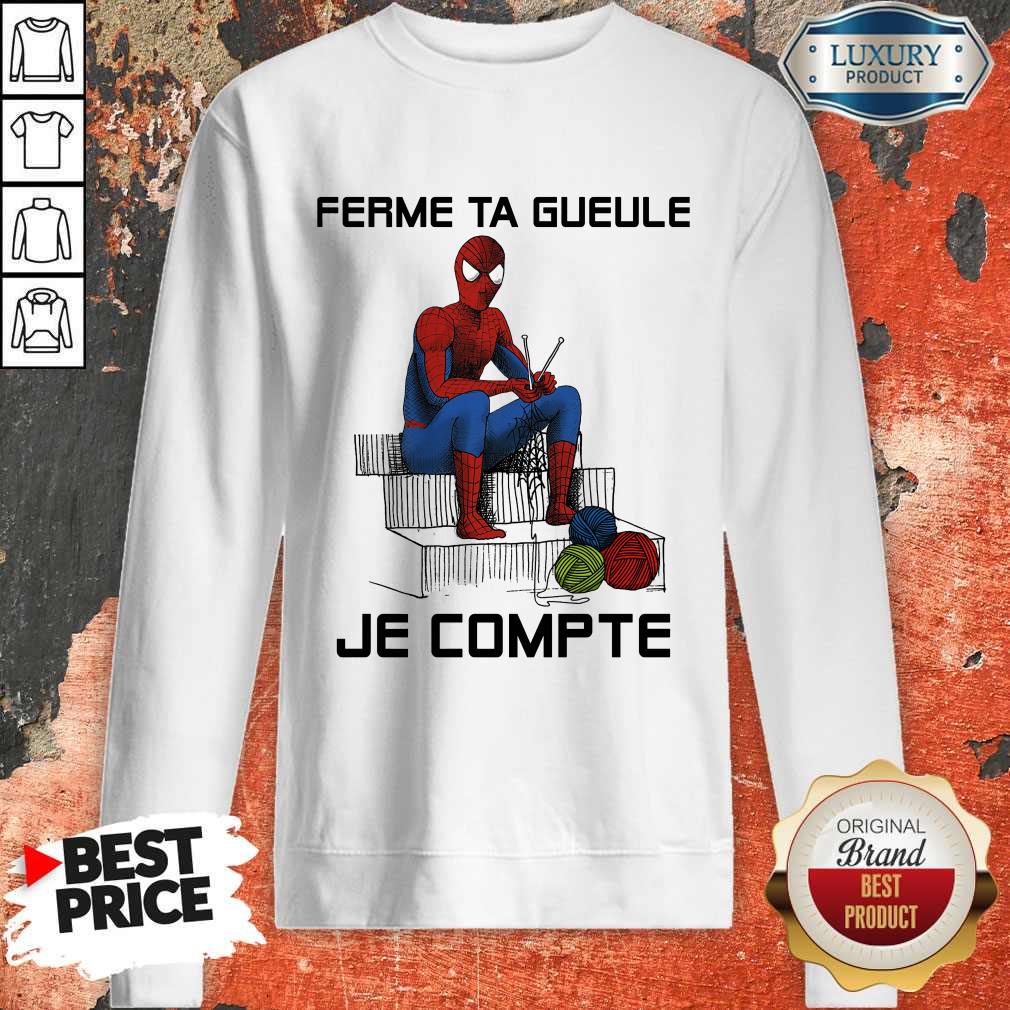 Spider Man Ferme Ta Gueule Je Compte Shirt - Image 5