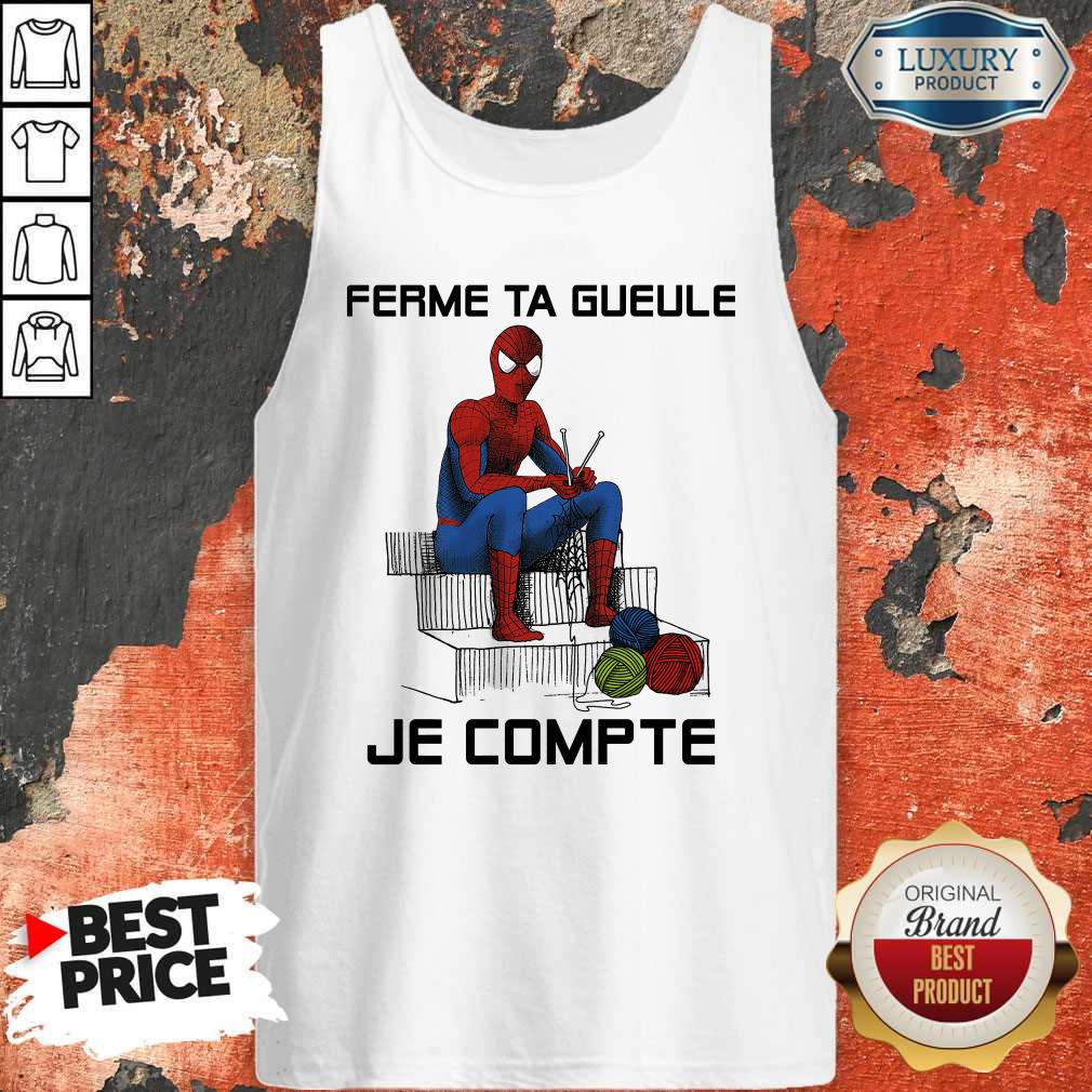 Spider Man Ferme Ta Gueule Je Compte Shirt - Image 2
