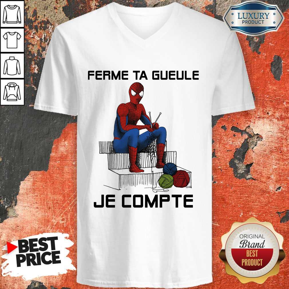 Spider Man Ferme Ta Gueule Je Compte Shirt - Image 3
