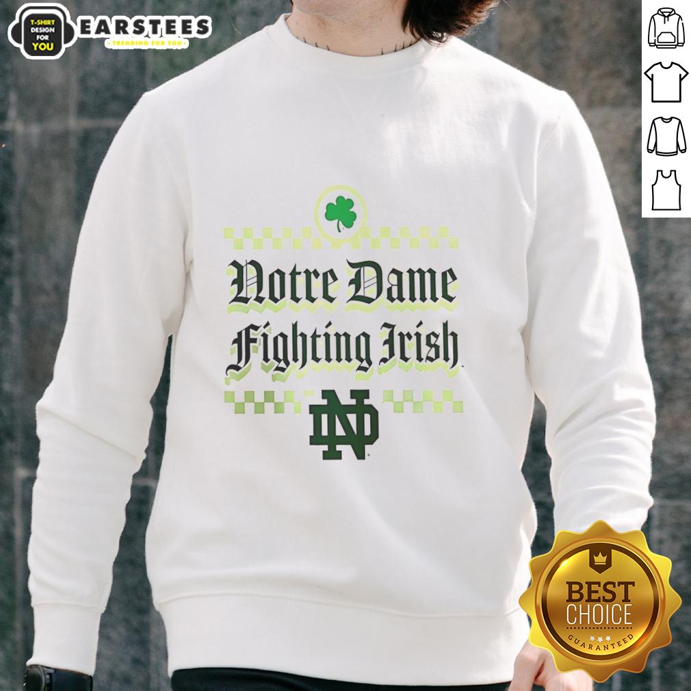 Pretty Notre Dame Fighting Irish St Patrick's Day T-Shirt - Image 5