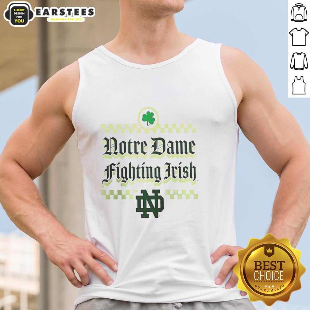 Pretty Notre Dame Fighting Irish St Patrick's Day T-Shirt - Image 4
