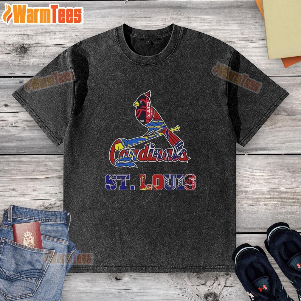 Original St. Louis Cardinals MLB And St. Louis Sport Teams Logo T-Shirt - Image 6