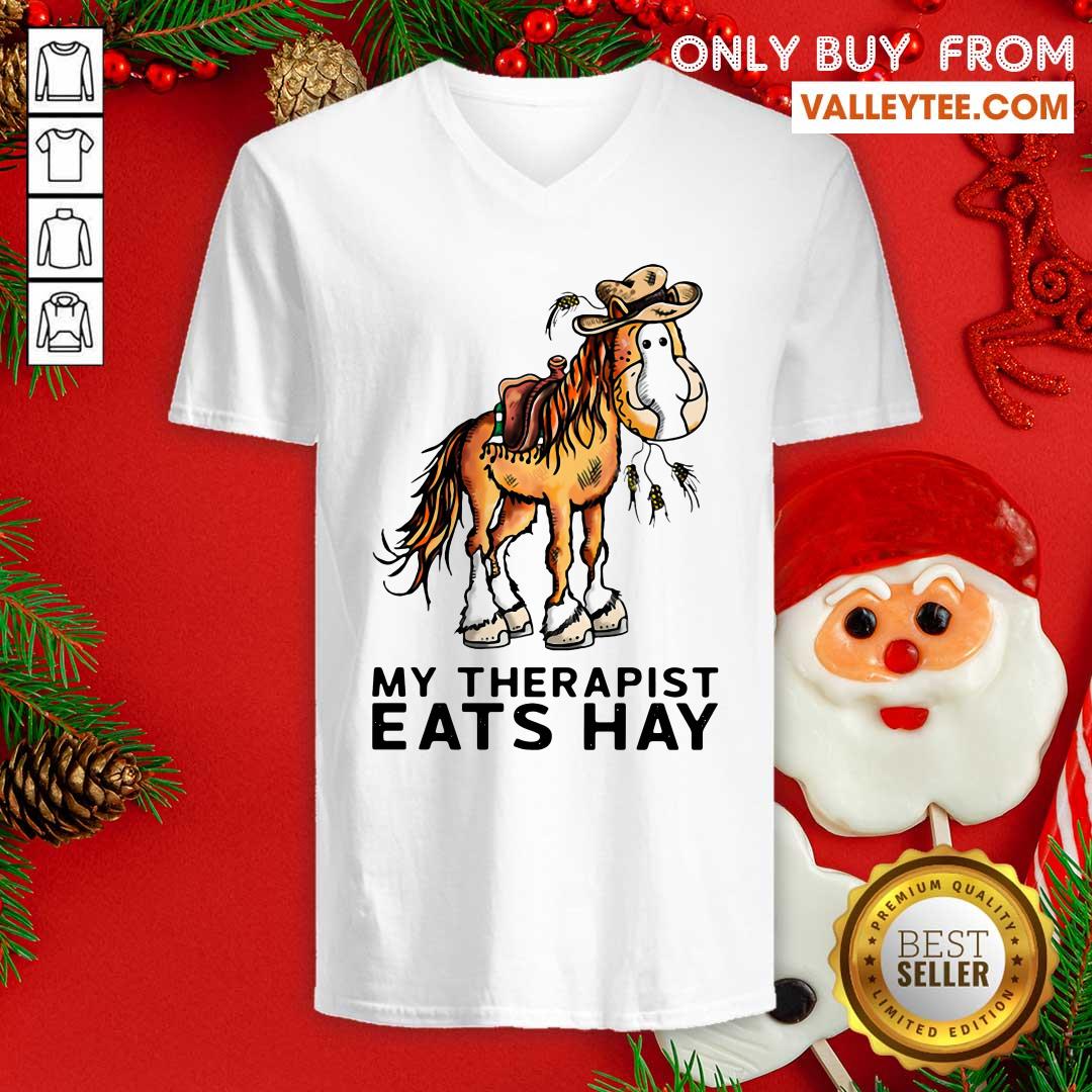 Official Horse My Therapist Eats Hay Shirt - Image 5