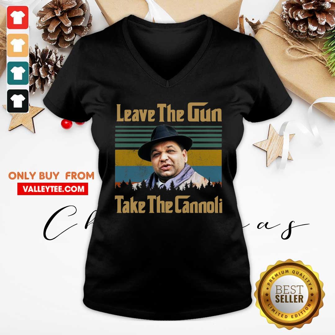 Perfect Peter Clemenza Godfather Leave The Gun Take The Cannoli Vintage Shirt - Image 4