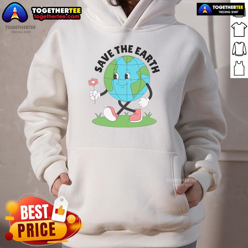 Nice Save The Earth Cute Earth Day T-Shirt - Image 2