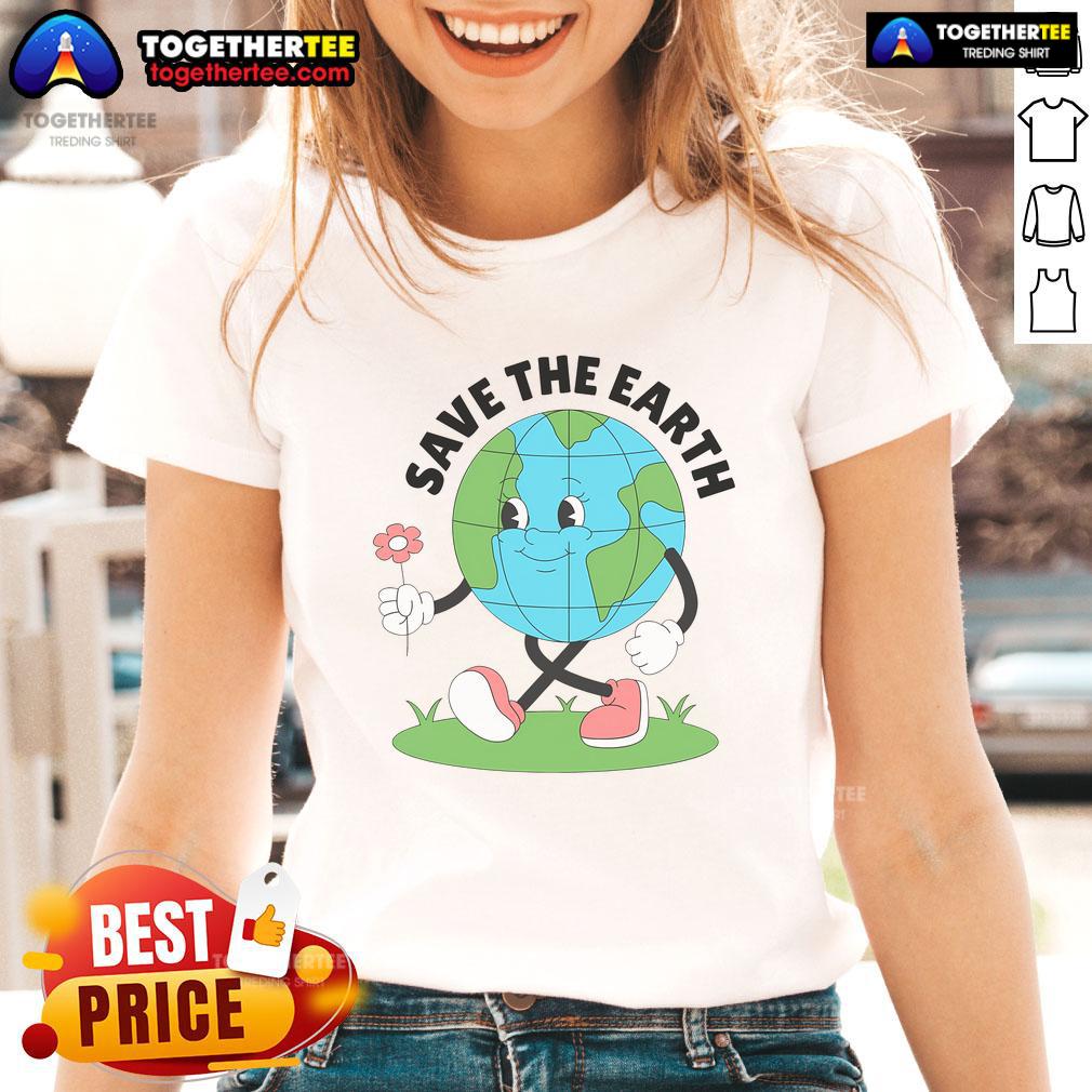 Nice Save The Earth Cute Earth Day T-Shirt - Image 3