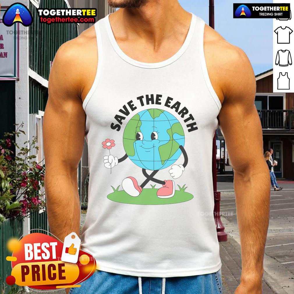 Nice Save The Earth Cute Earth Day T-Shirt - Image 4
