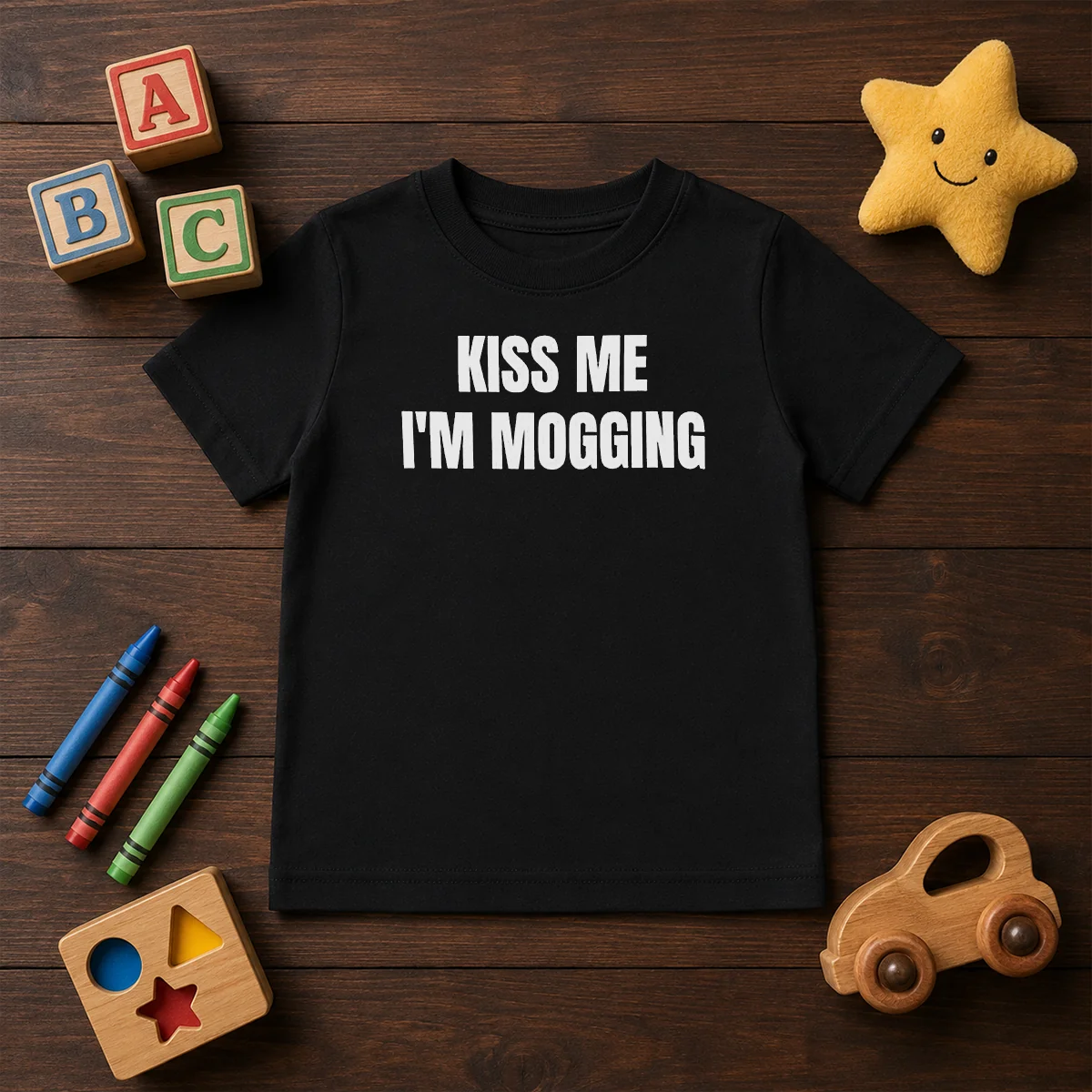 Hot Kiss Me I'M Mogging Looksmaxxing Meme Shirt - Image 9