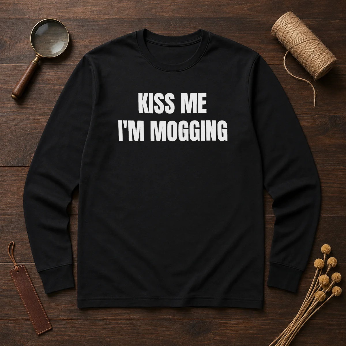Hot Kiss Me I'M Mogging Looksmaxxing Meme Shirt - Image 6