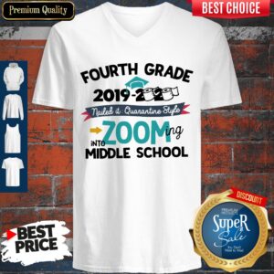 Alternative view of Good Eighth Grade 2019 2020 Nailed It Quarantine Style Zooming Into High School Shirt