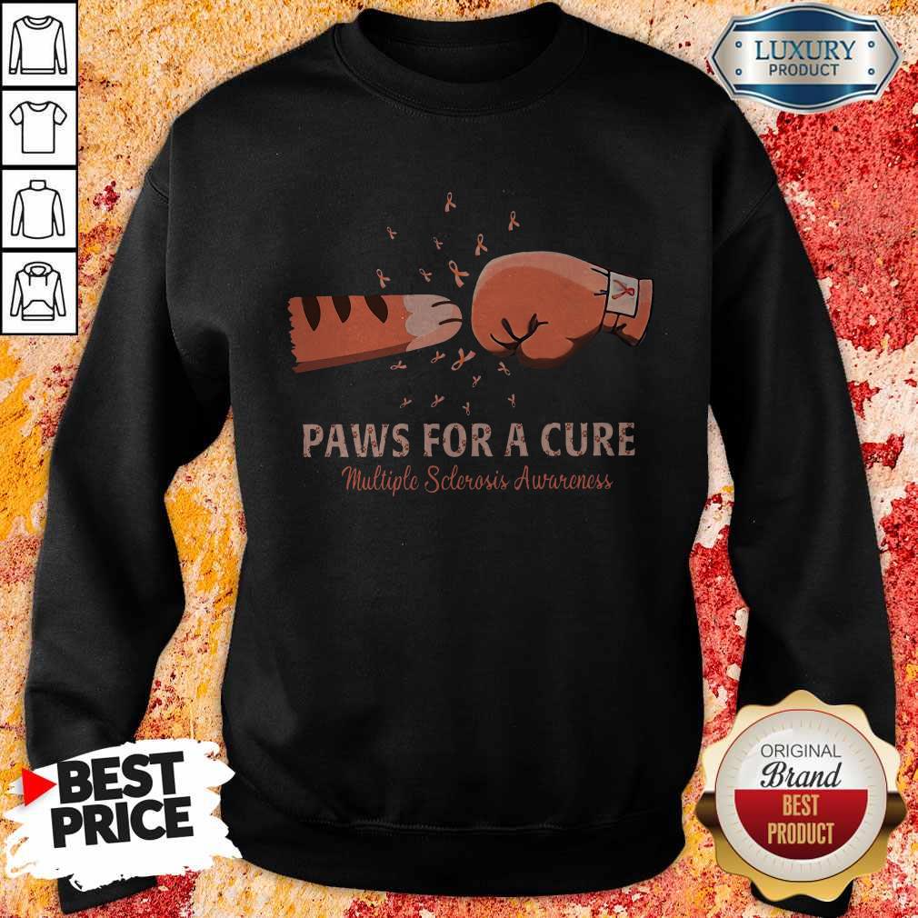Pretty Paws For A Cure Multiple Sclerosis Awareness Shirt - Image 4