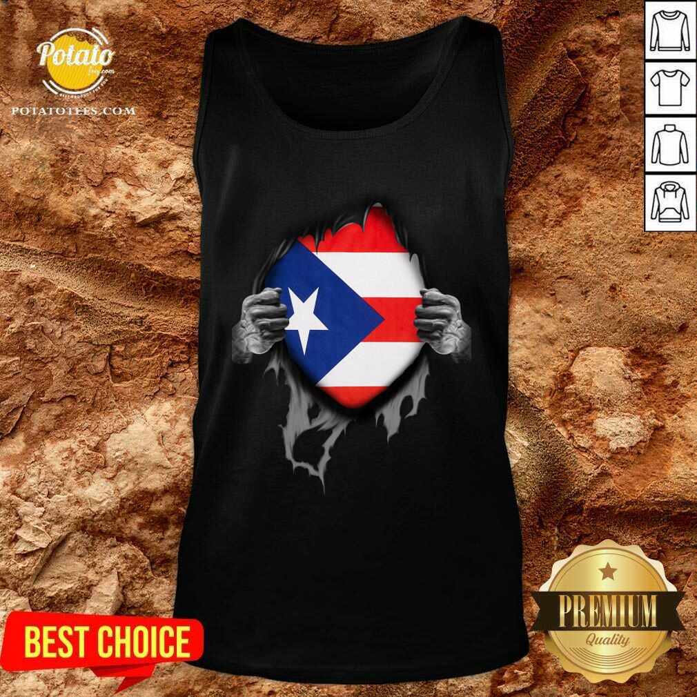 Super Puerto Rican Heritage Puerto Rico Roots USA Flag Shirt - Image 3