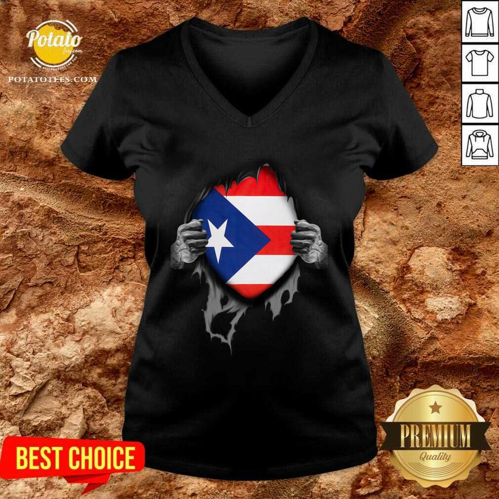 Super Puerto Rican Heritage Puerto Rico Roots USA Flag Shirt - Image 2