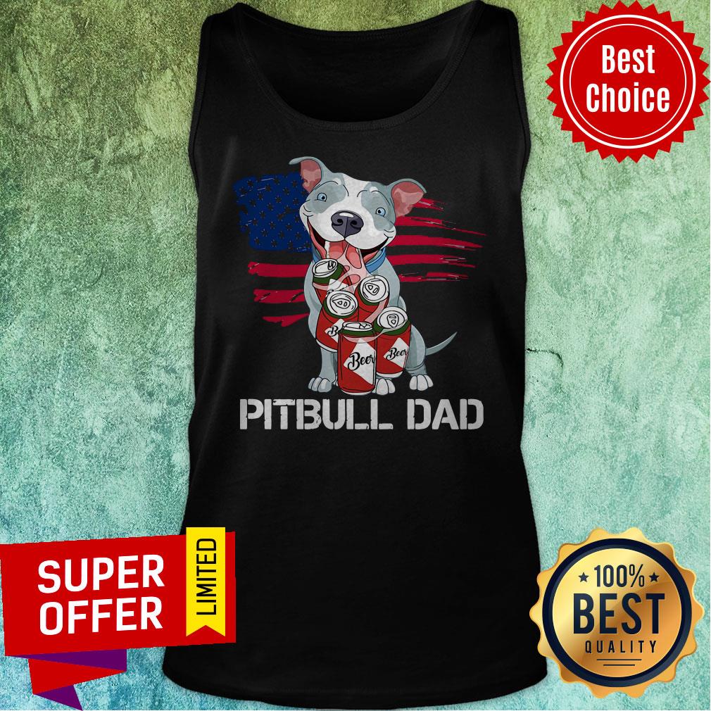Awesome Pitbull Dad Beer Shirt - Image 5
