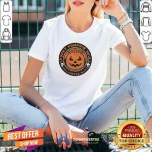 Alternative view of Original Spooky Pumpkin Skull For Halloween Night T-Shirt