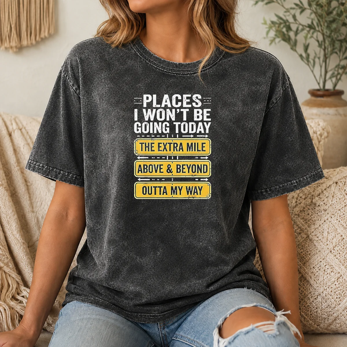 Awesome Places I Won't Be Going Today The Extra Mile Shirt - Image 8
