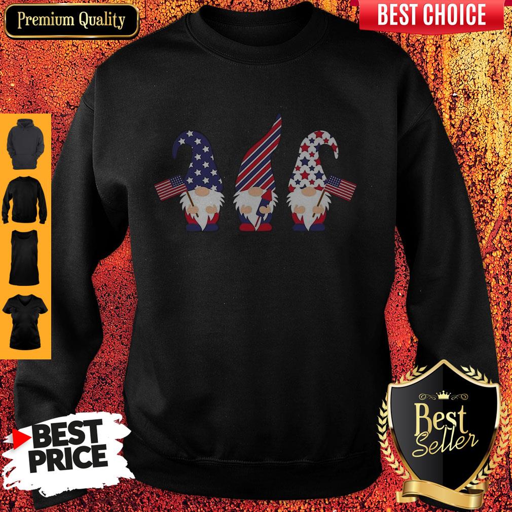 4th Of July Gnome American Flag Shirt - Image 5