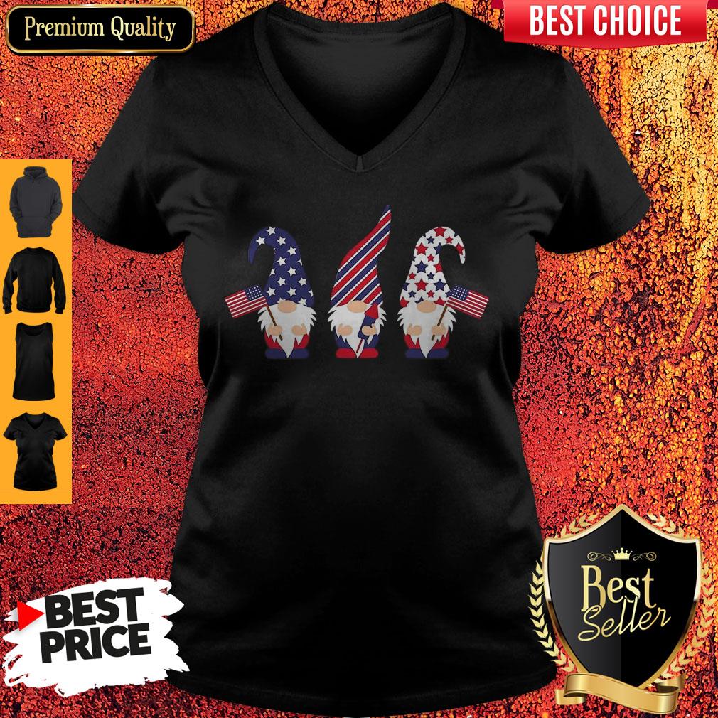 4th Of July Gnome American Flag Shirt - Image 3