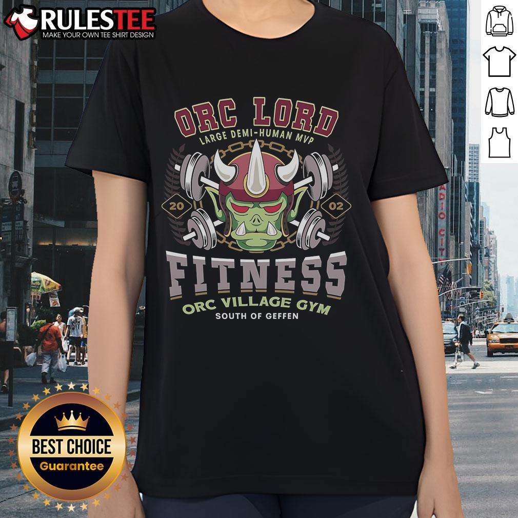 Awesome Geffen Orc Village Fitness Gym T-Shirt - Image 3