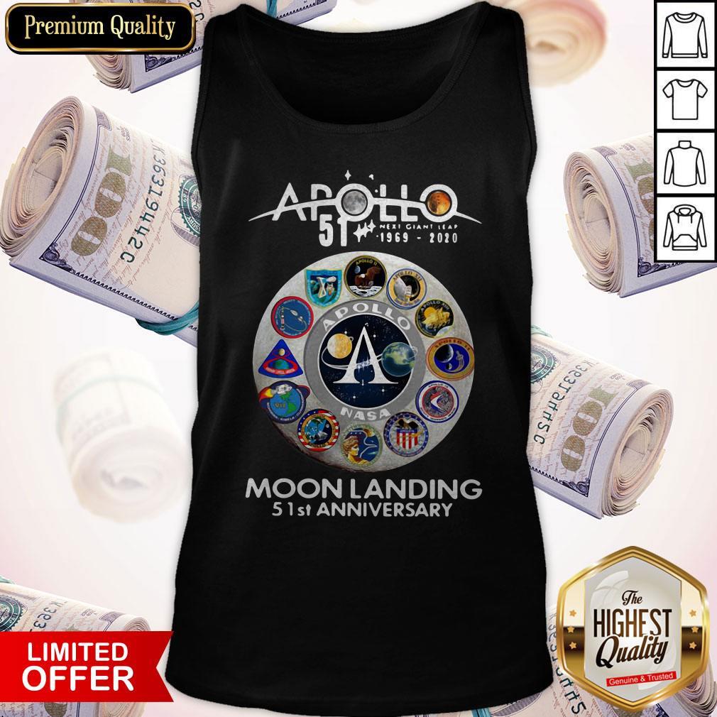 Official Apollo 51 1969-2020 Moon Landing 51st Anniversary Shirt - Image 5
