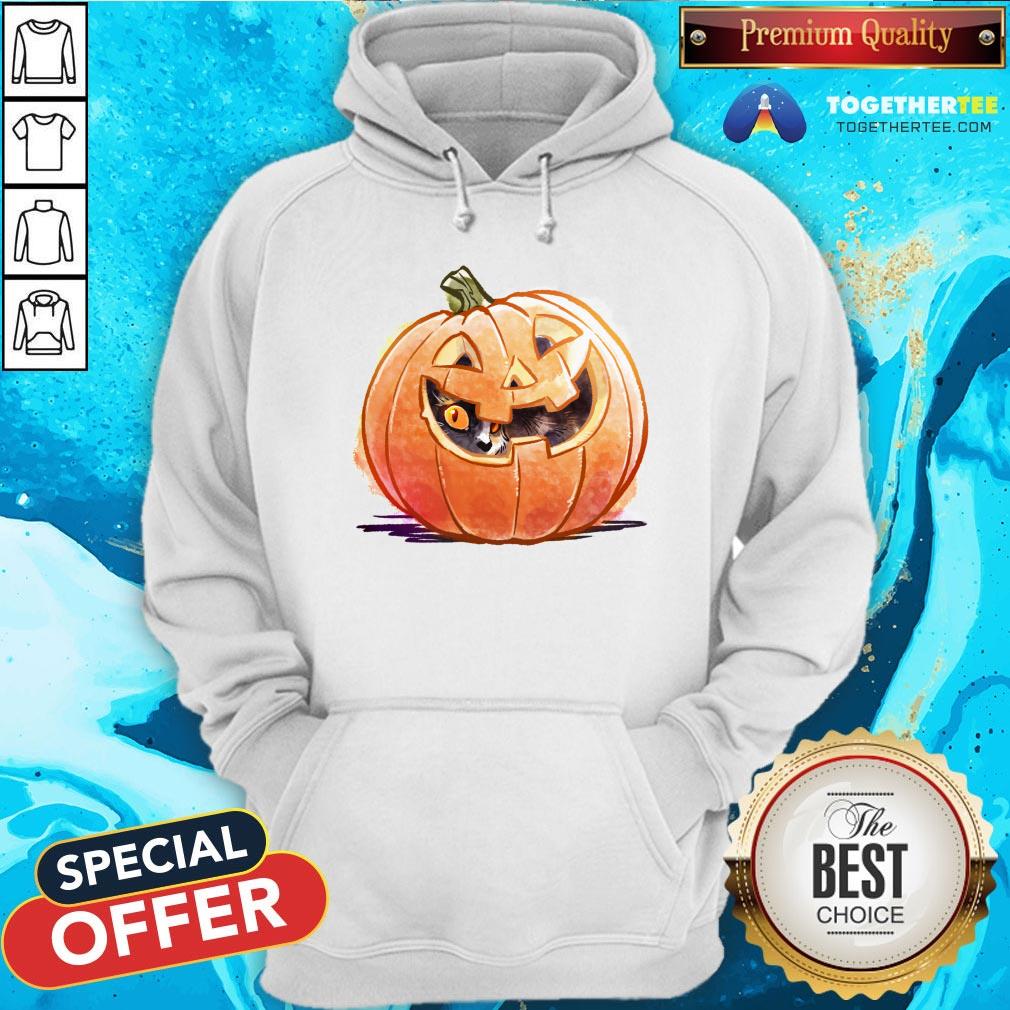 Cute Pumpkin Spice Kitty Cat Halloween Shirt - Image 5