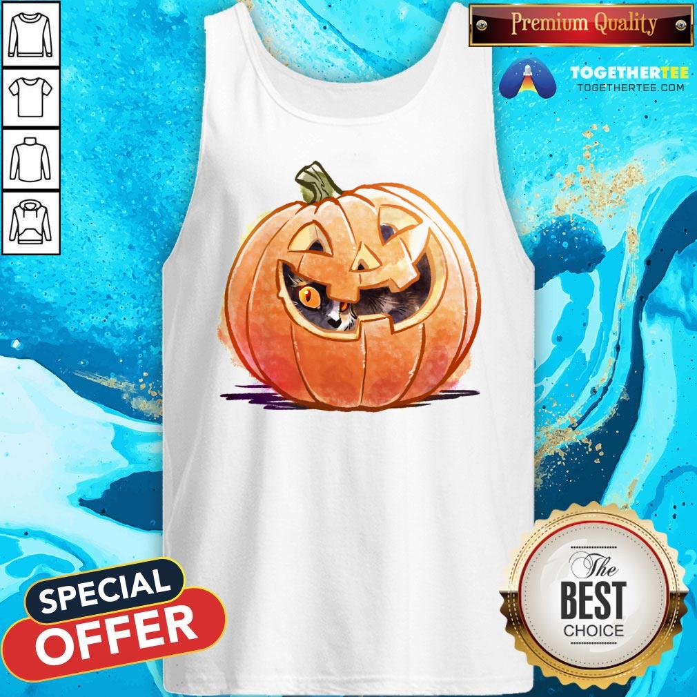Cute Pumpkin Spice Kitty Cat Halloween Shirt - Image 3