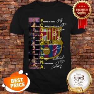 Nice FC Barcelona Logo Signatures Lionel Messi Shirt