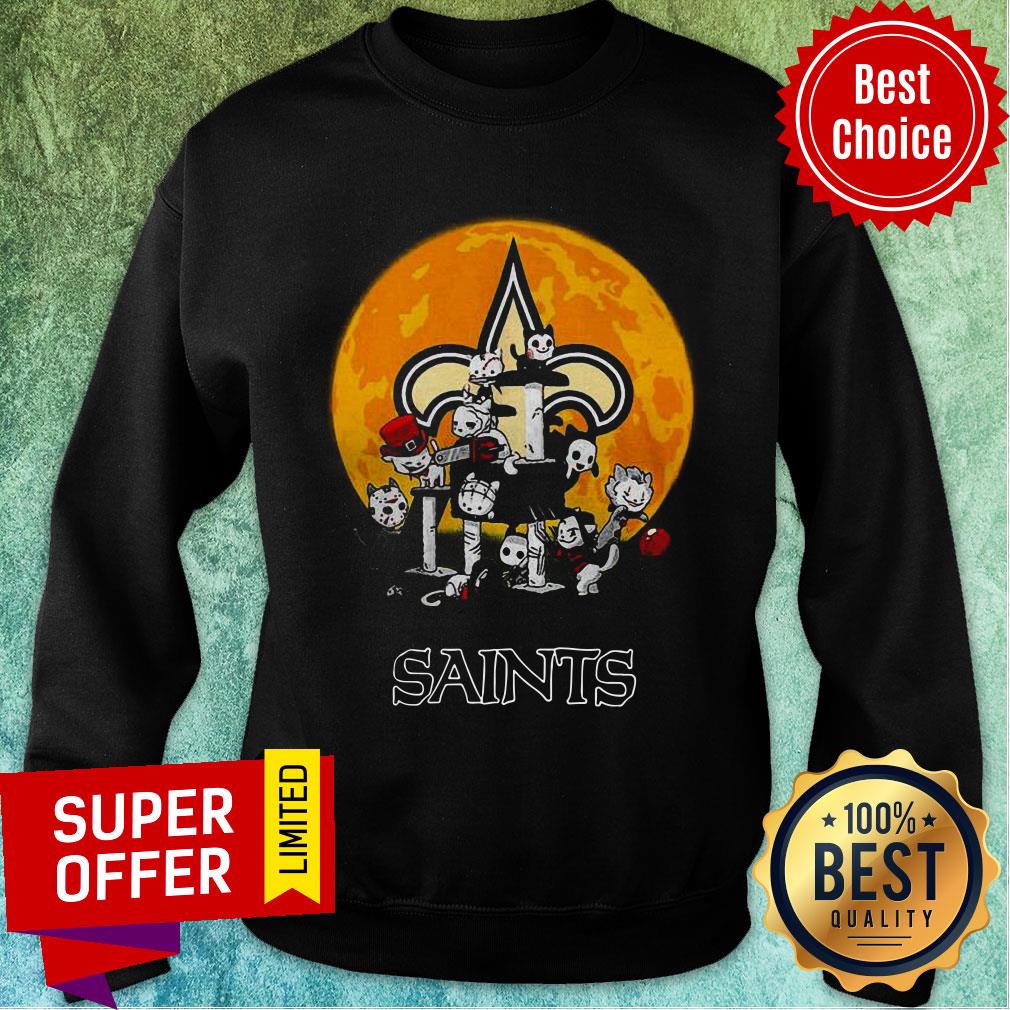 Nights Horror Characters Chibi Saints Halloween Shirt - Image 4