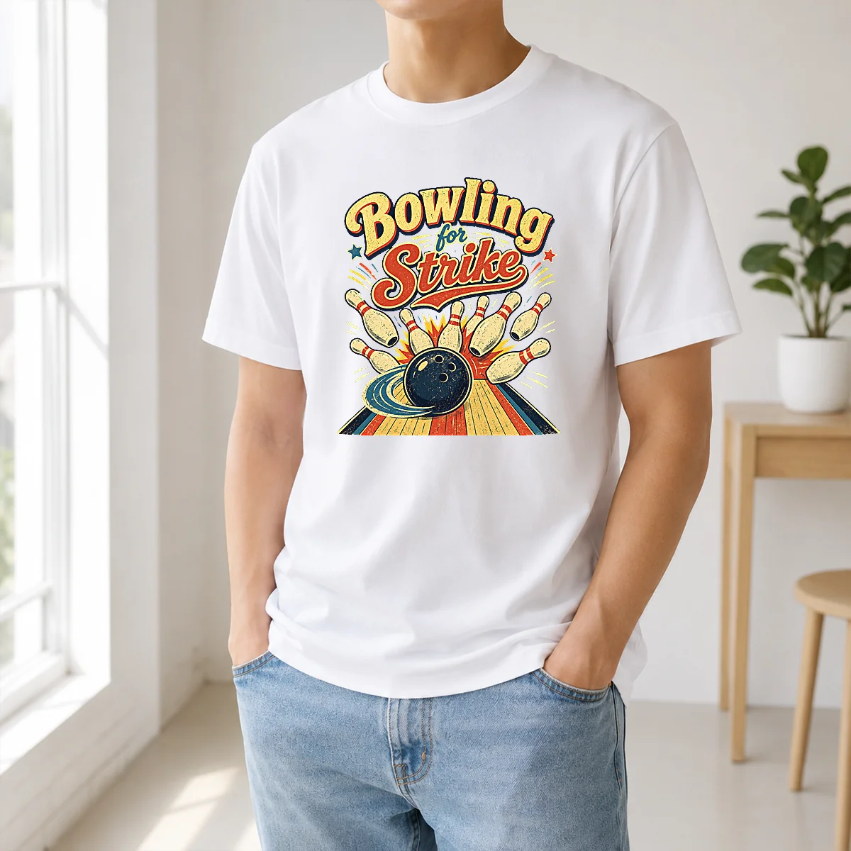Pretty Bowling For Strike Vintage Shirt