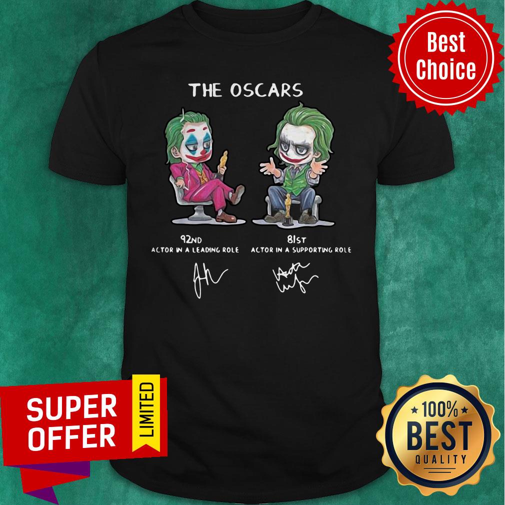 Top Joker The Oscars 92nd 81st Actor In A Leading Role Signatures Shirt