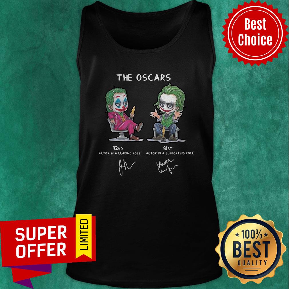 Top Joker The Oscars 92nd 81st Actor In A Leading Role Signatures Shirt - Image 3