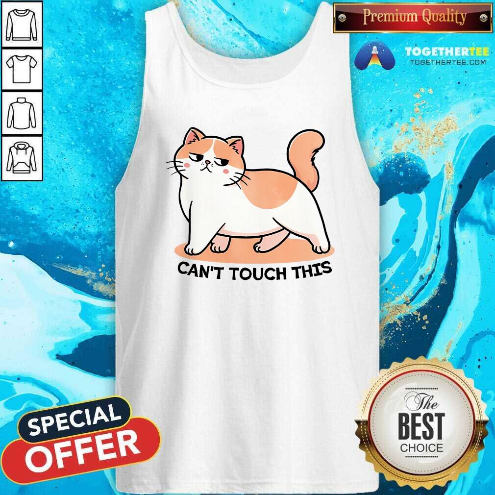 Nice Can't Touch This Cat T-Shirt - Image 3
