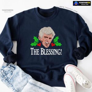 Alternative view of The Blessing Uncle Lewis Christmas Vacation Sweatshirt
