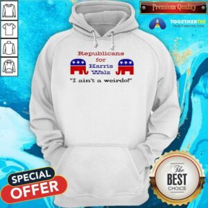 Alternative view of Pretty Republicans For Harris Walz I Ain't A Weirdo T-Shirt