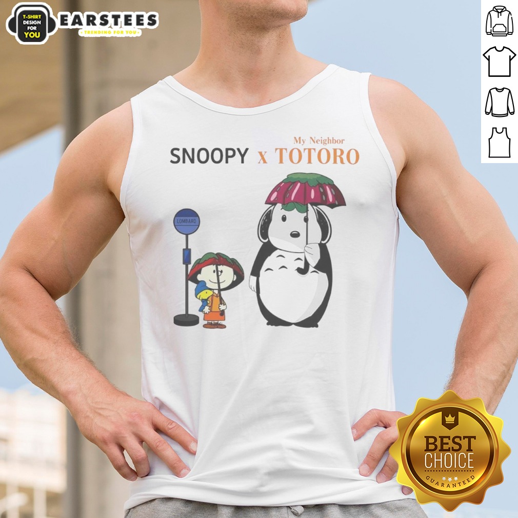 Awesome Snoopy Peanuts Charlie Brown Woodstock My Neighbor Totoro Snoopy X Totoro My Neighbor Shirt - Image 4