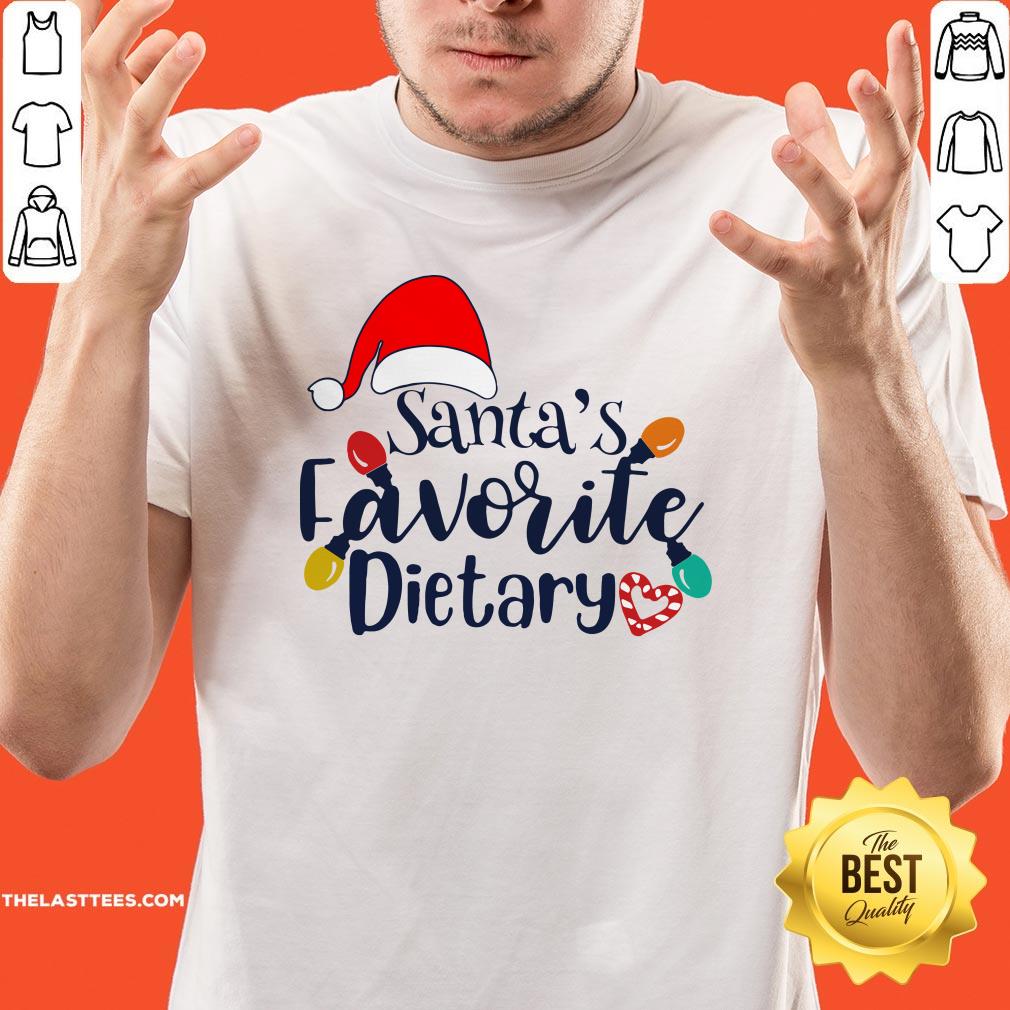 Beautiful Santa’s Favorite Dietary Christmas Shirt