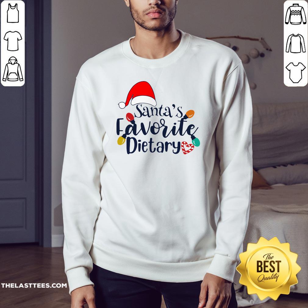 Beautiful Santa’s Favorite Dietary Christmas Shirt - Image 4